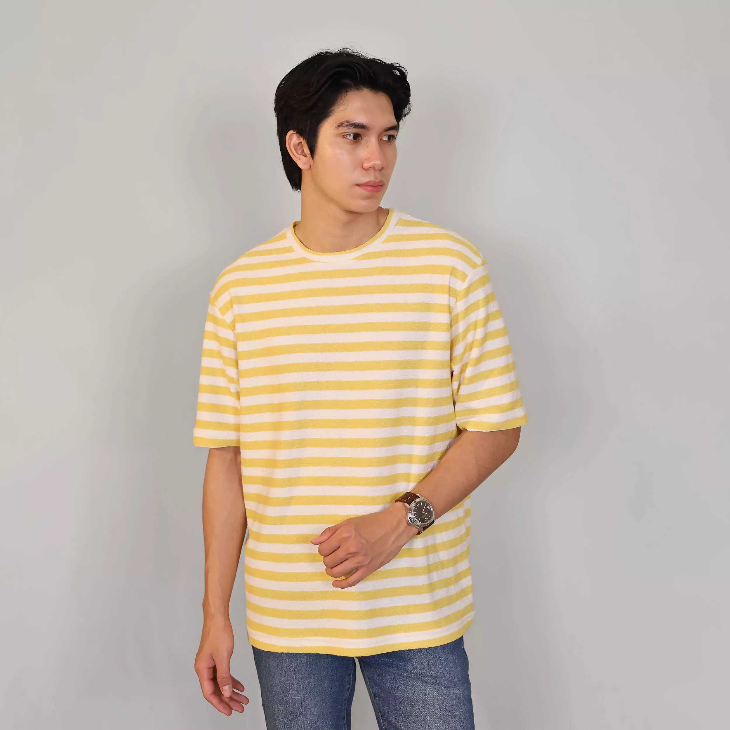 Kale TOWEL YELLOW / Kaos Boxy Fit / Kaos Korea / Atasan Kaos Pria / Kaos Basic Pria