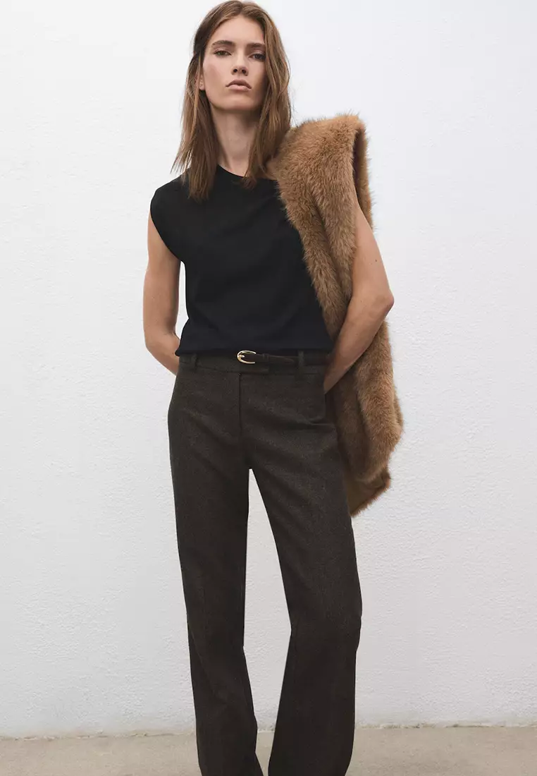 Thin Suede Leather Belt