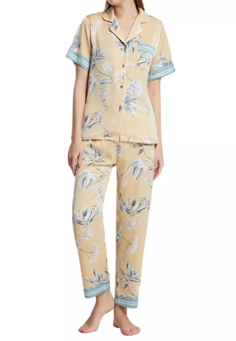 Buy THE LOUNGE EDIT Blenda Pajamas Yellow 2026 Online | ZALORA Philippines
