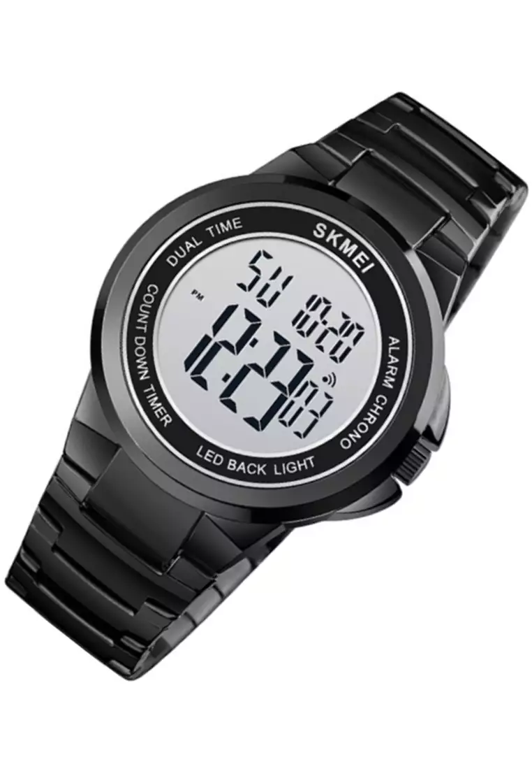 Jam Tangan Digital Pria Waterproof Many Function Strap Tali Material Stainless Steel BY31 ORIGINAL