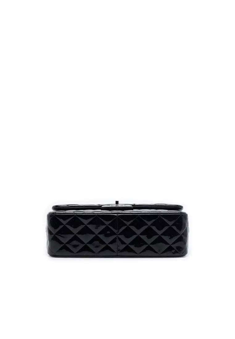 Pre-Loved Chanel Jumbo Classic Patent Double Flap