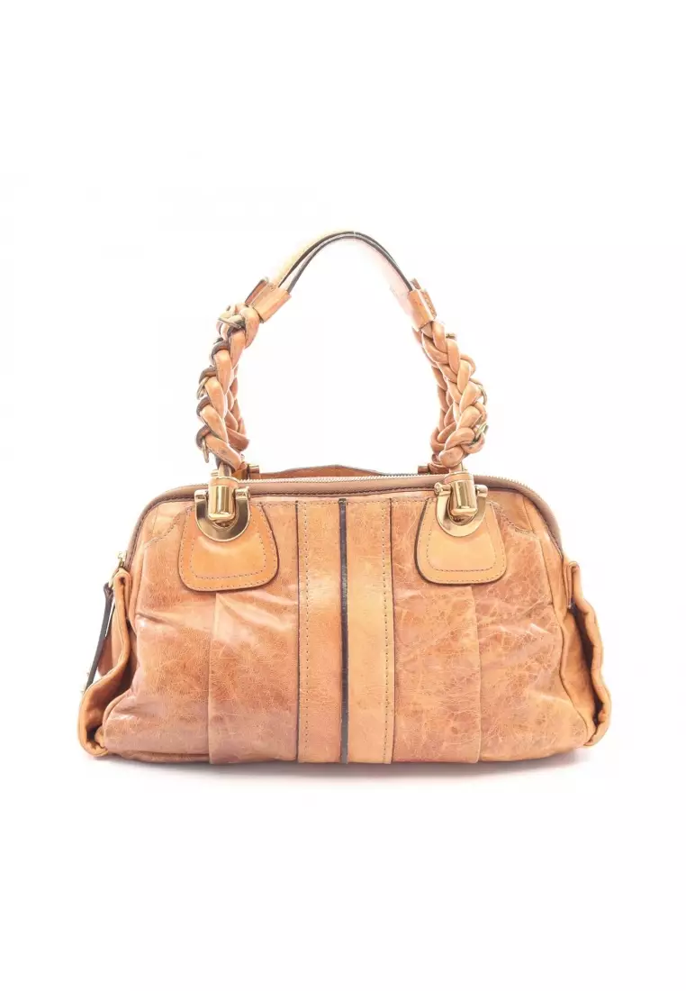 Buy Chloé Pre-Loved Chloé ELOISE Handbag leather Brown Online