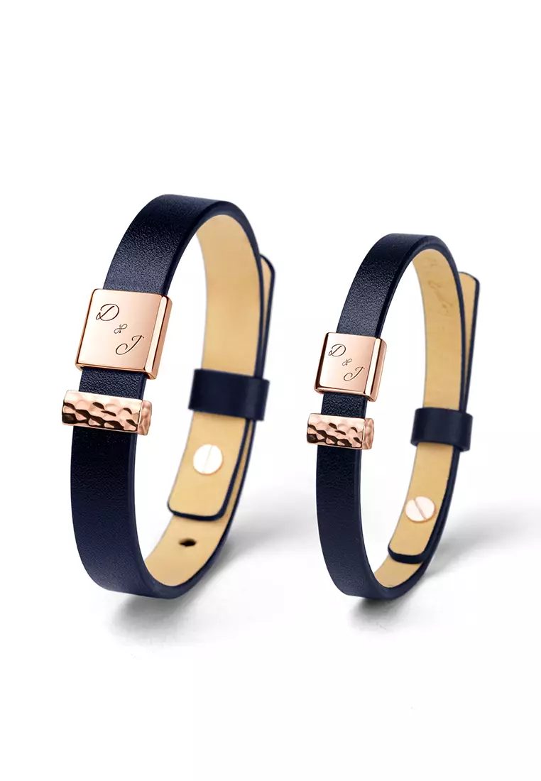 Buy Crudo Leather Craft Encounter Sterling Silver Leather Bracelet