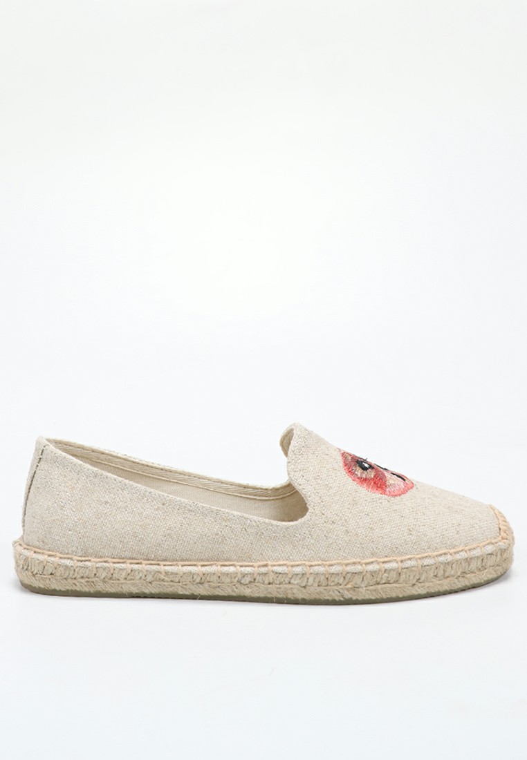 Embroidery Linen Espadrilles HB012