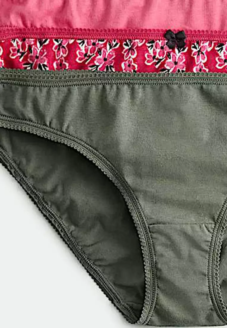 5Pk Cotton Lycra Bikini Knickers