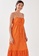 Love, Bonito orange Vayla Crinkled Maxi Dress D3152AA34B20C7GS_3