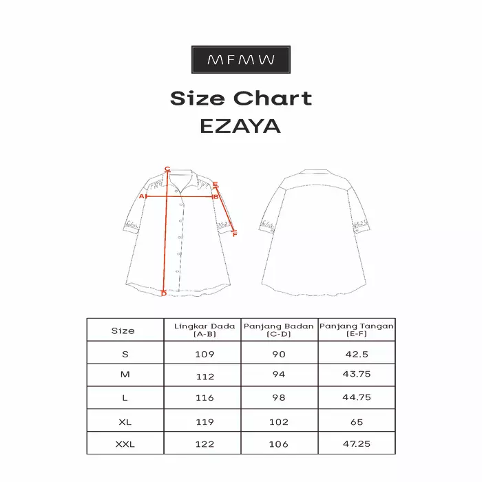 MFMW Ezaya Tunik Merah