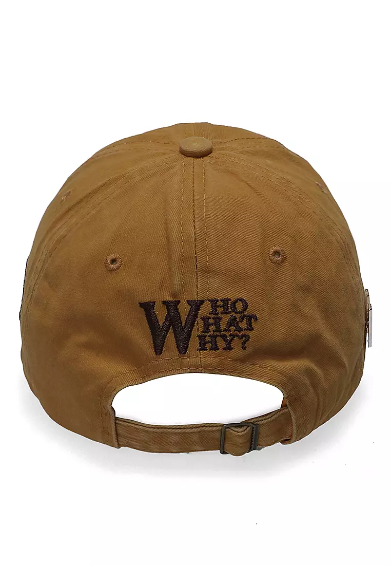 Drsh Topi Baseball Unisex Vintage  Casual Motive W Adjustable Material Cotton Jean ORIGINAL - Brown