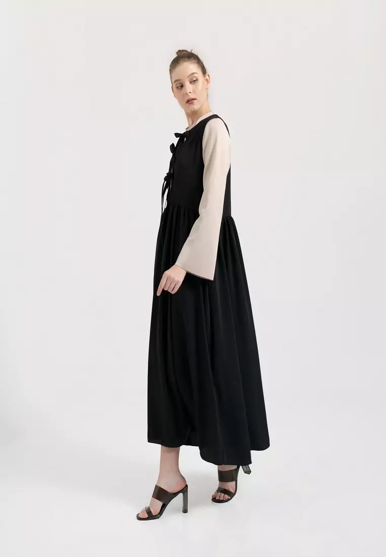 Layla Overall Dress Black