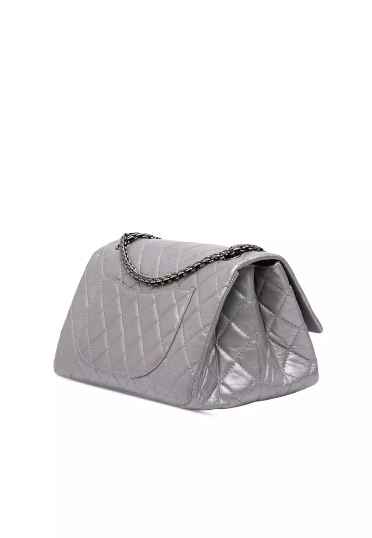 Pre-Loved Chanel Quilted Aged Calfskin Reissue 2.55 Double Compartment Single Flap 226