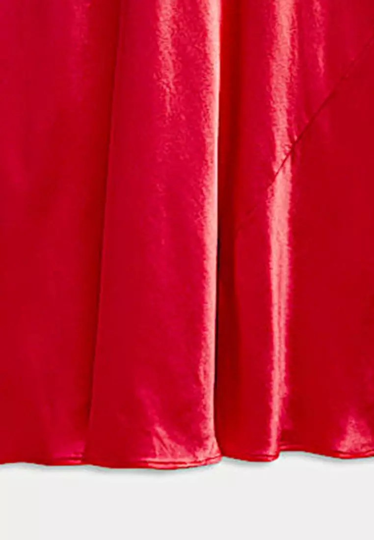 Satin Maxi Slip Skirt