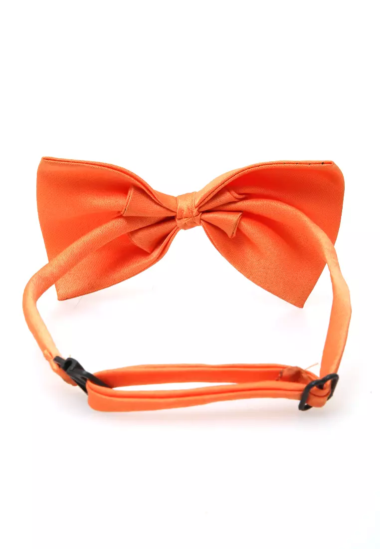 Rosarie Aksesoris Fashion Anak Pria Dasi Kupu-Kupu Tali Kecil Kid Bowties Material Polyester ORIGINAL - Orange