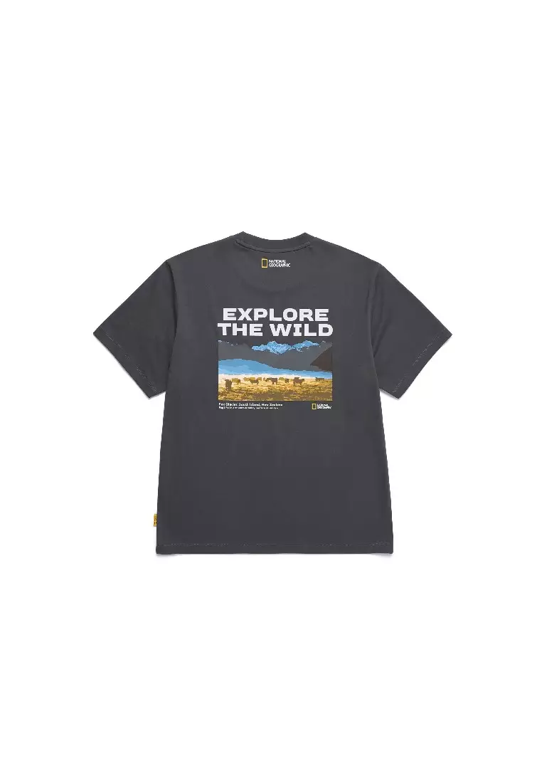 【NATIONAL GEOGRAPHIC】EXPLORE CONCEPT GRAPHIC T-SHIRT National Geographic Unisex EXPLORE Graphic Short Sleeve Tee