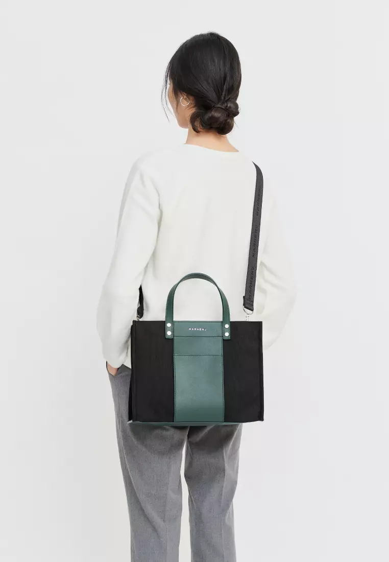 KAI Canvas Vegan Leather Crossbody Bag Urban Khaki