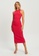 Chancery red Wonder Midi Dress 9DA67AA57595FAGS_1