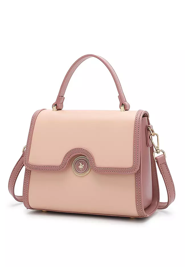 Top Handle Bag / Sling Bag / Crossbody Bag - Pink