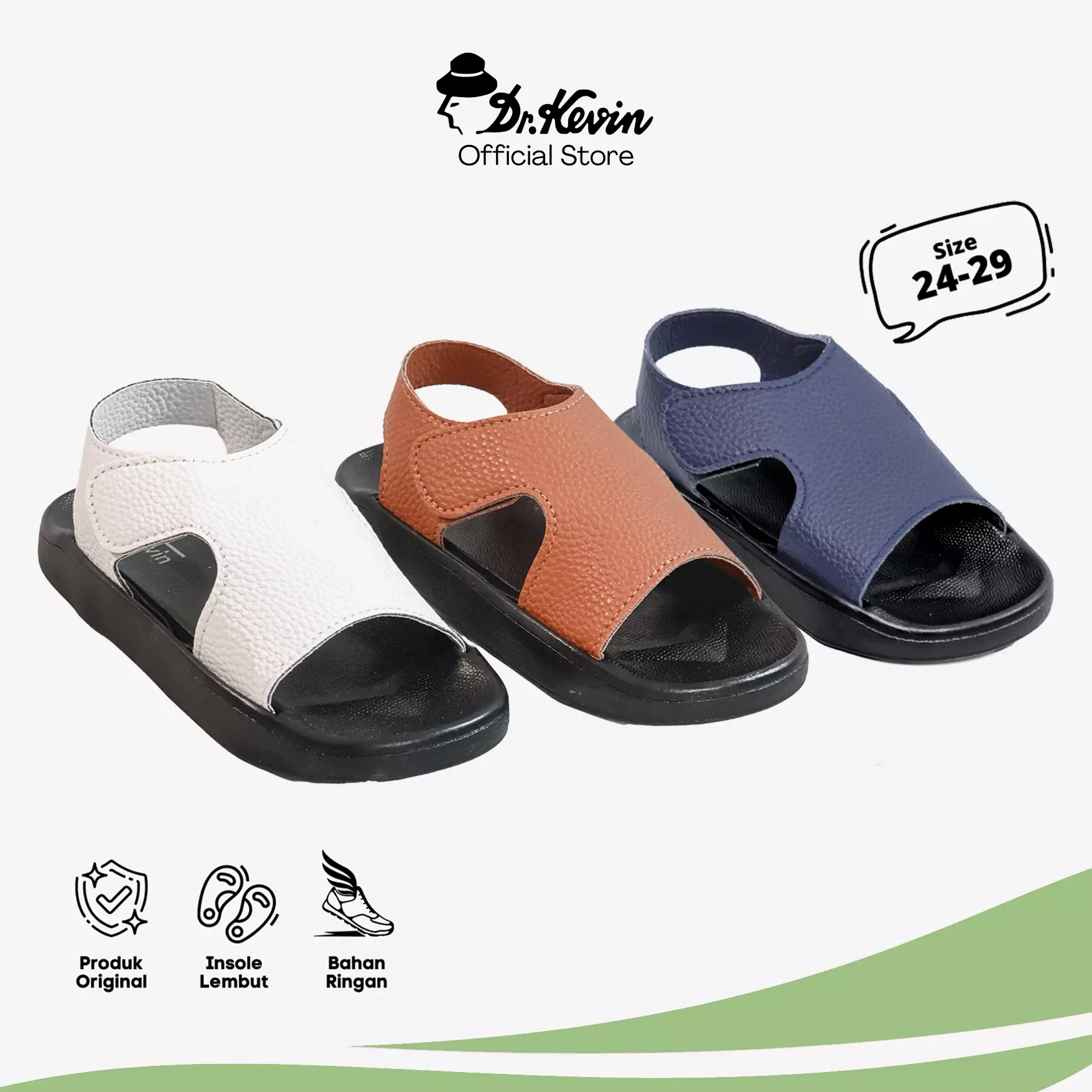 Dr. Kevin Kids Sepatu Sandal Selop Anak laki Tali Belakang Sling Back 361-103