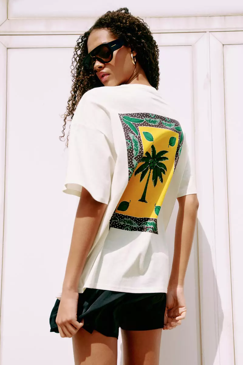 Oversized printed T-shirt