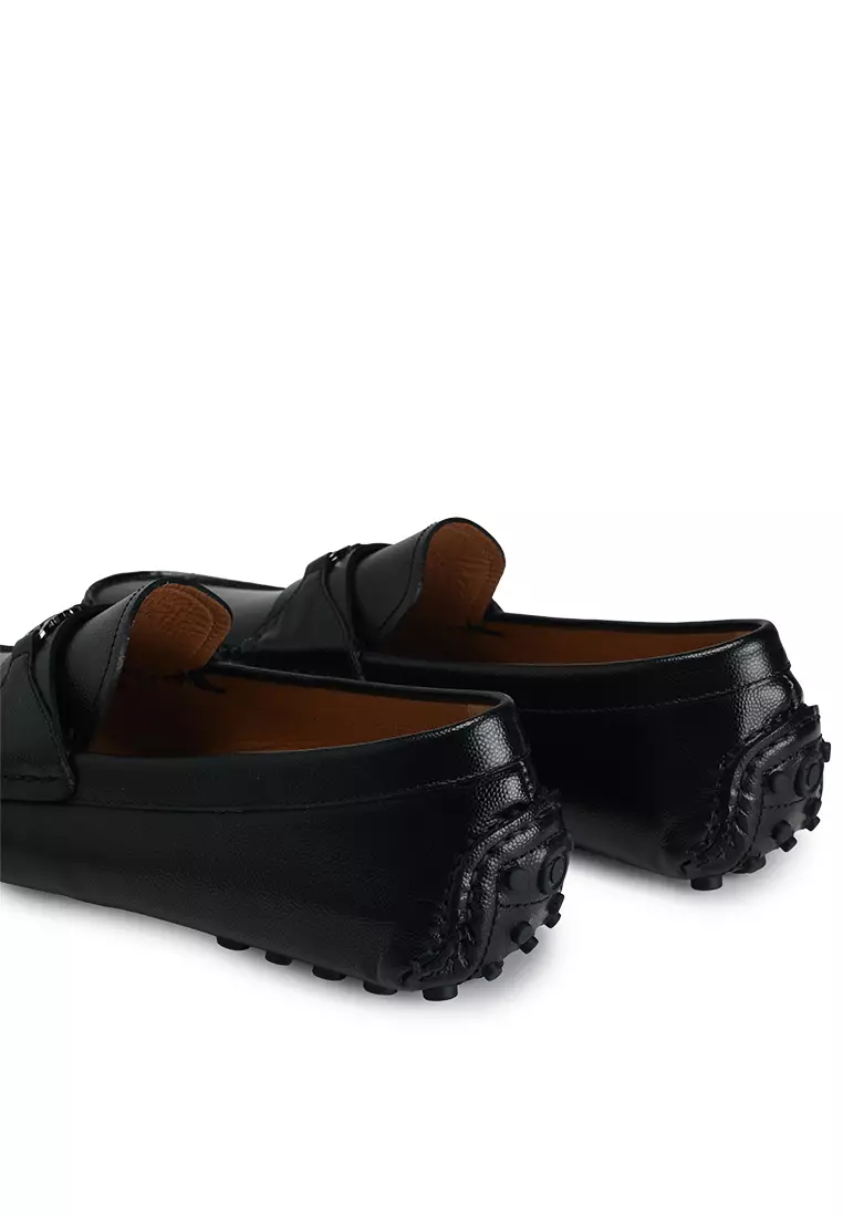 Gancini Ornament Driver Loafers (ik)