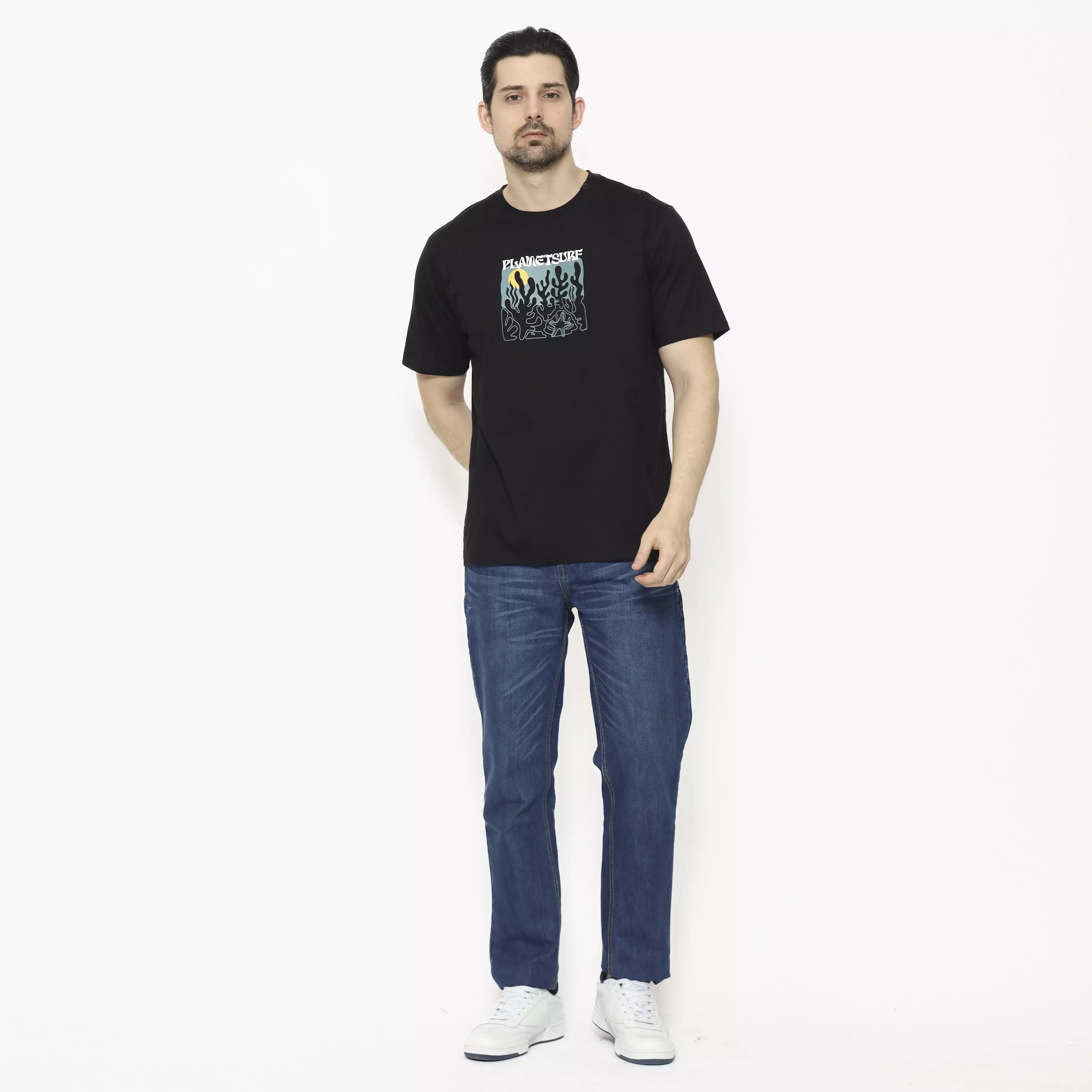 Planet Surf Clothing Kaos lengan pendek Pria Paradise  Planet Surf