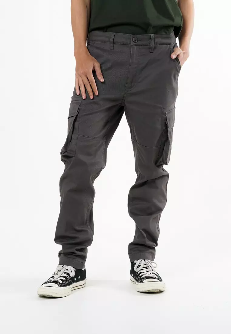 Greenlight Men's Long Cargo Pants Slim Fit Twill Granger HP-C010625