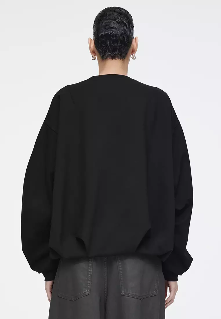 Bubble-Hem Sweatshirt