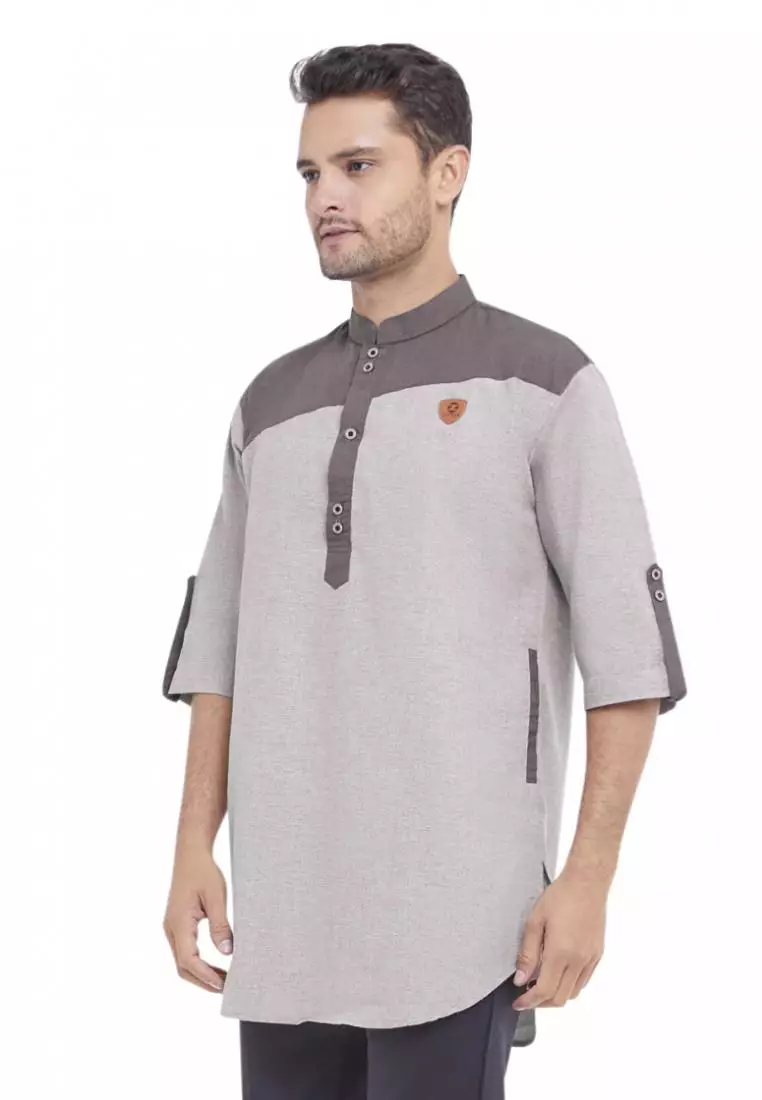 Zayidan Baju Koko Gamis Muslim Pria Mirza - Thistle