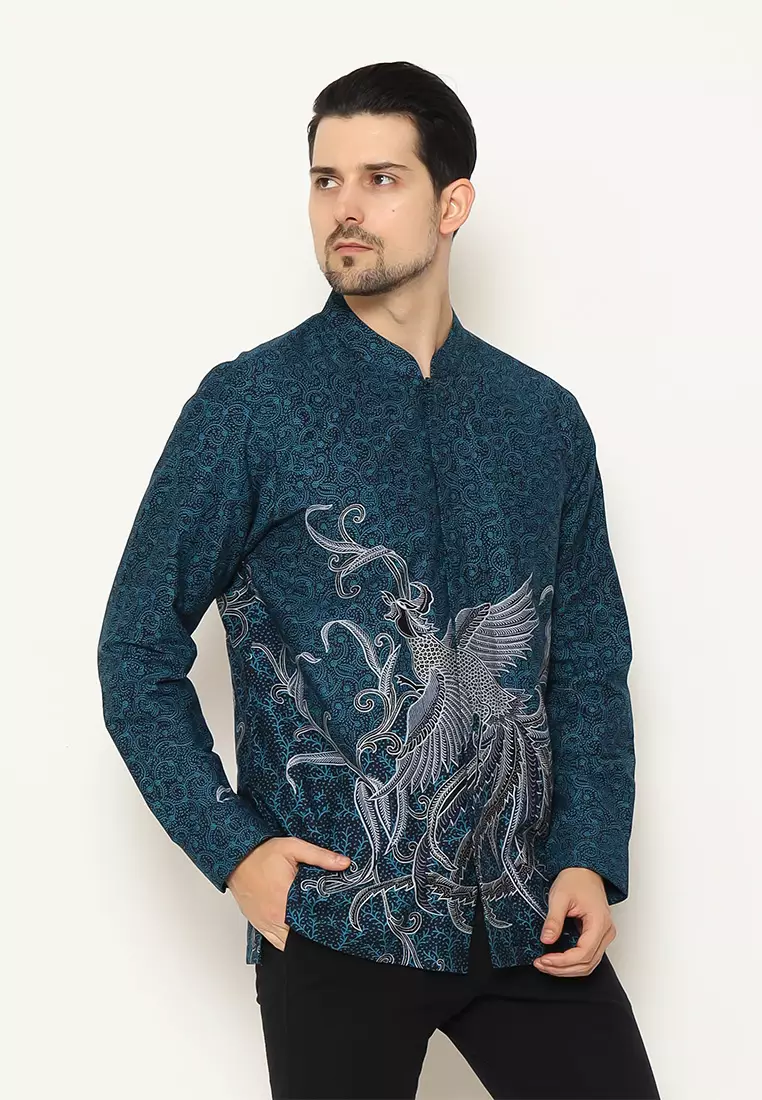 Hadinata Batik Kemeja Koko Panjang Furing Chairil