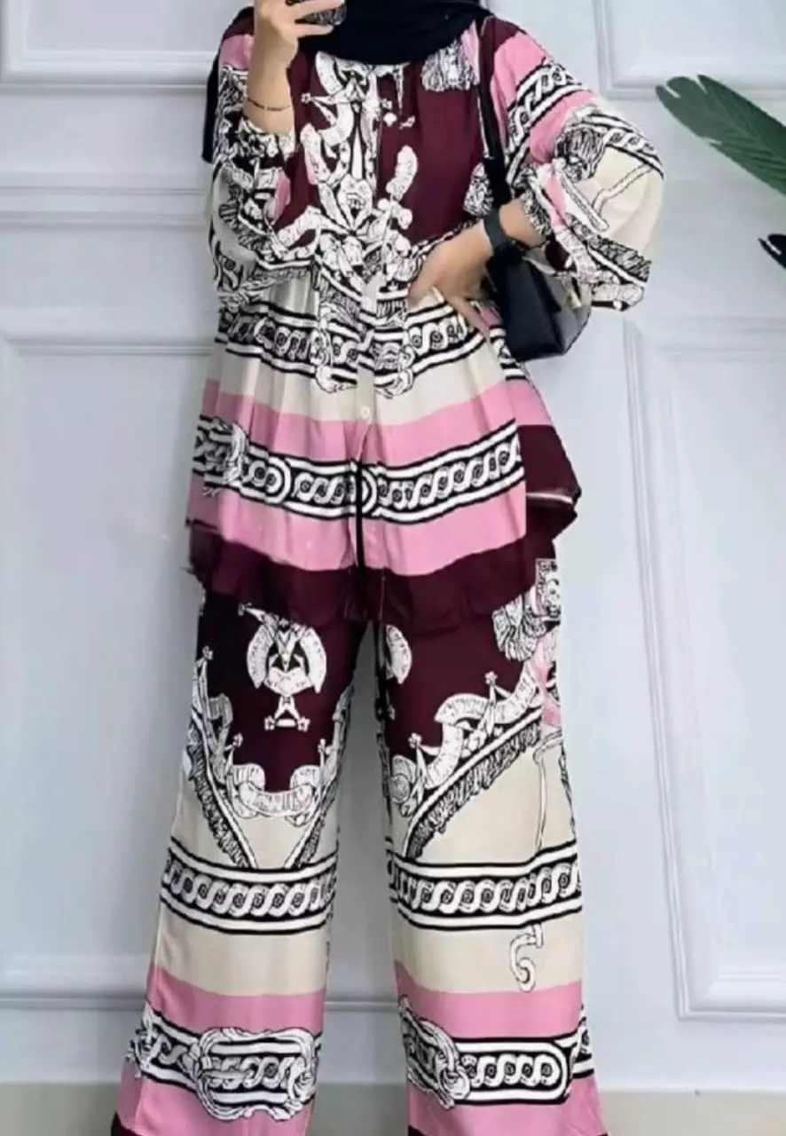 Vanza Pink Setelan Celana Premium Modern MYA