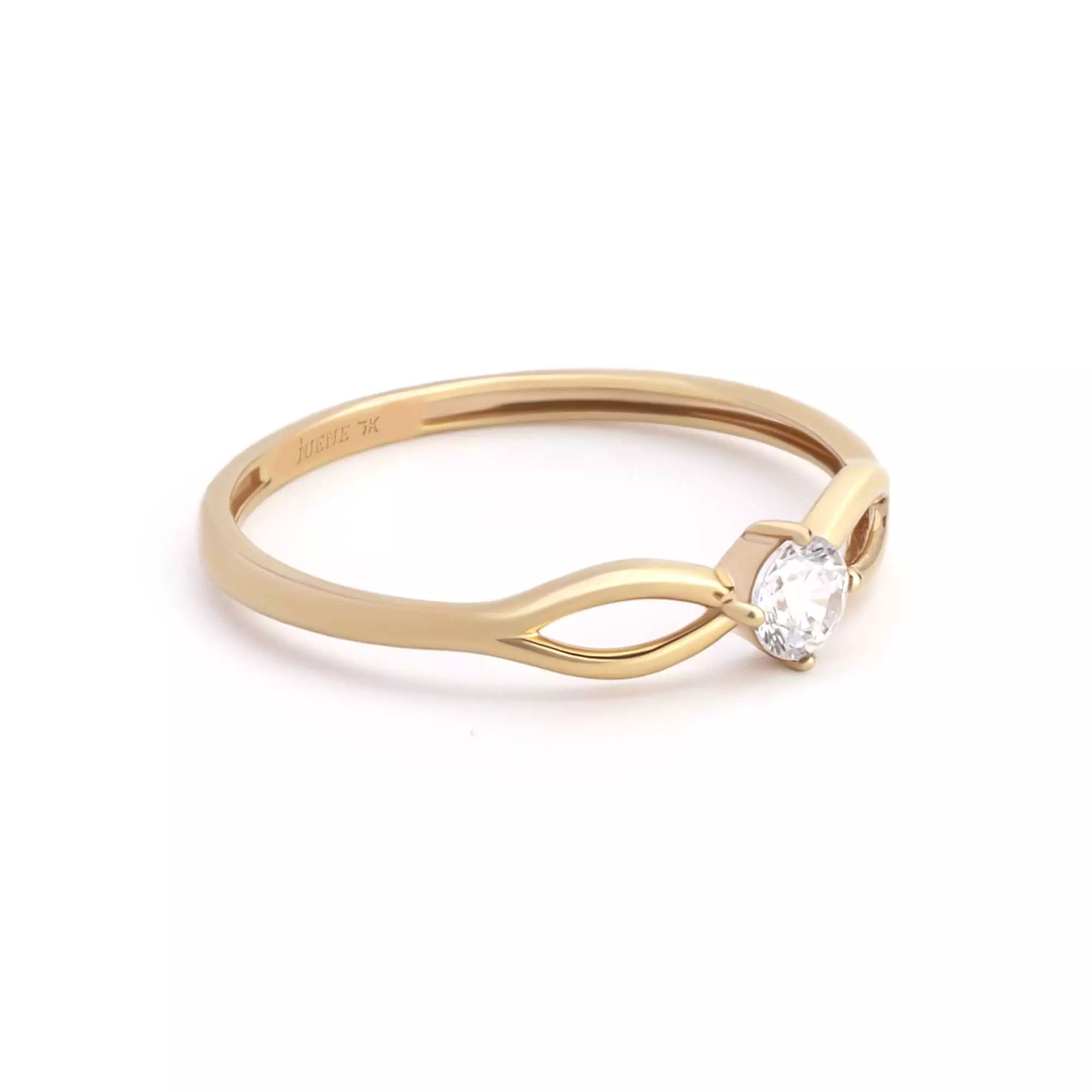 Cincin Emas 7k - Mira Gold Ring - Adorn Collection 01 - Juene Jewelry