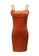 London Rag brown Velvet Mini Bodycon Dress in Brown 26004AADF7E231GS_7
