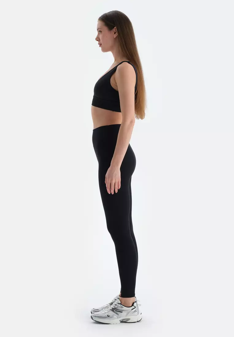 Black Leggings, Slim Fit, Long Leg, Activewear for Women