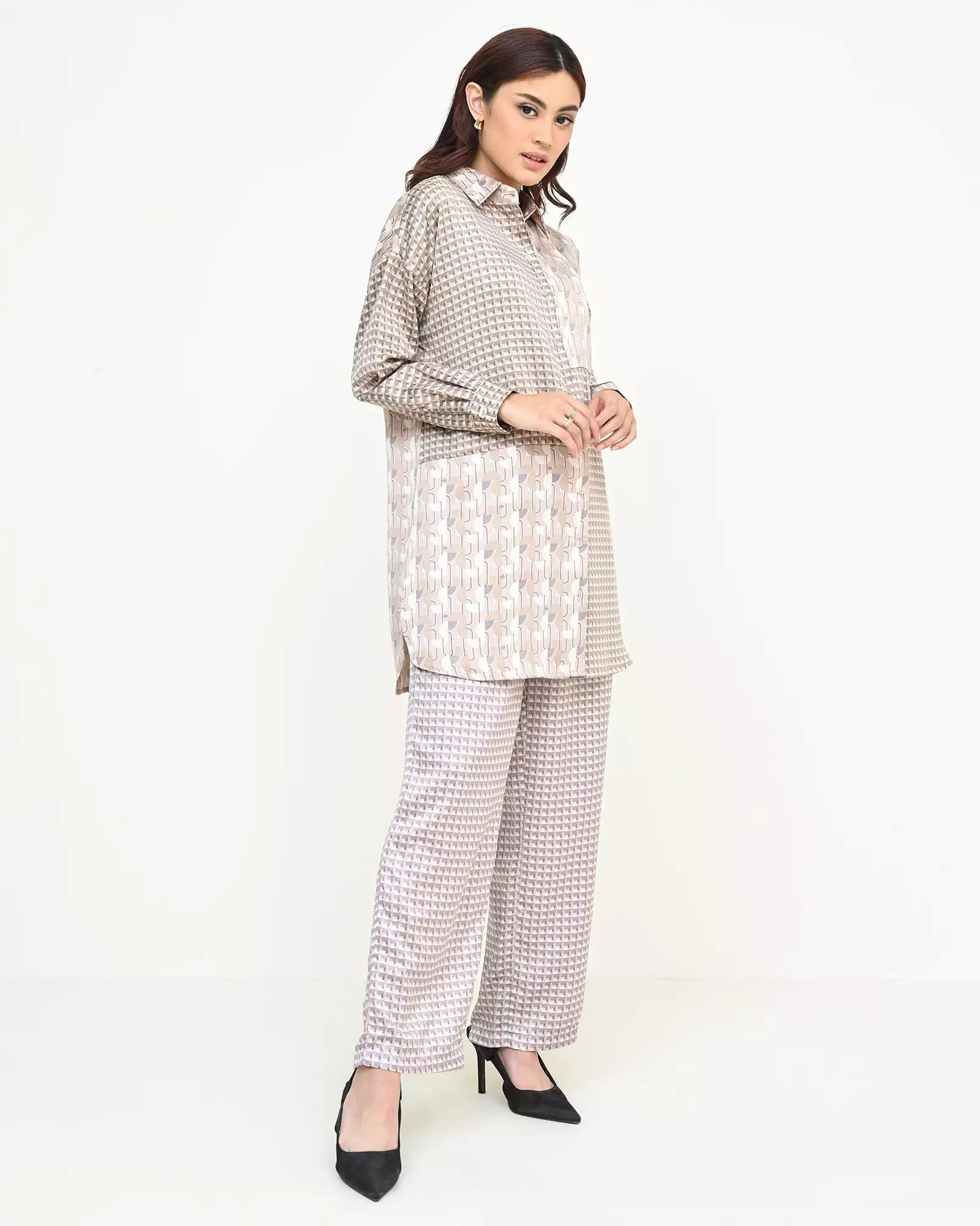 Geulis.id NAVAYA TUNIC / TUNIC PRINTED / (2 warna) - MOCCA