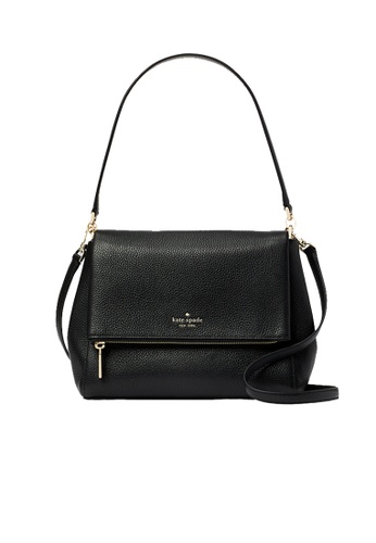 Buy Kate Spade Kate Spade Leila Medium Flap Shoulder Bag Black K6029 2023  Online | ZALORA Singapore