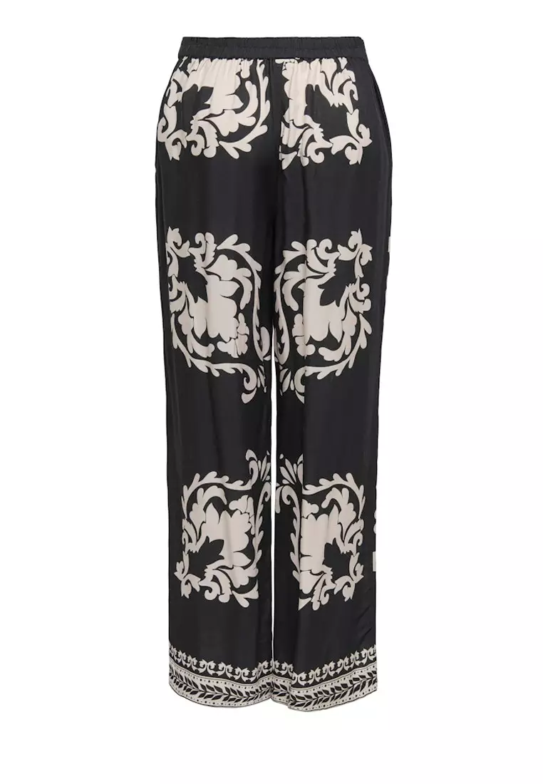 Printed Wide Pants