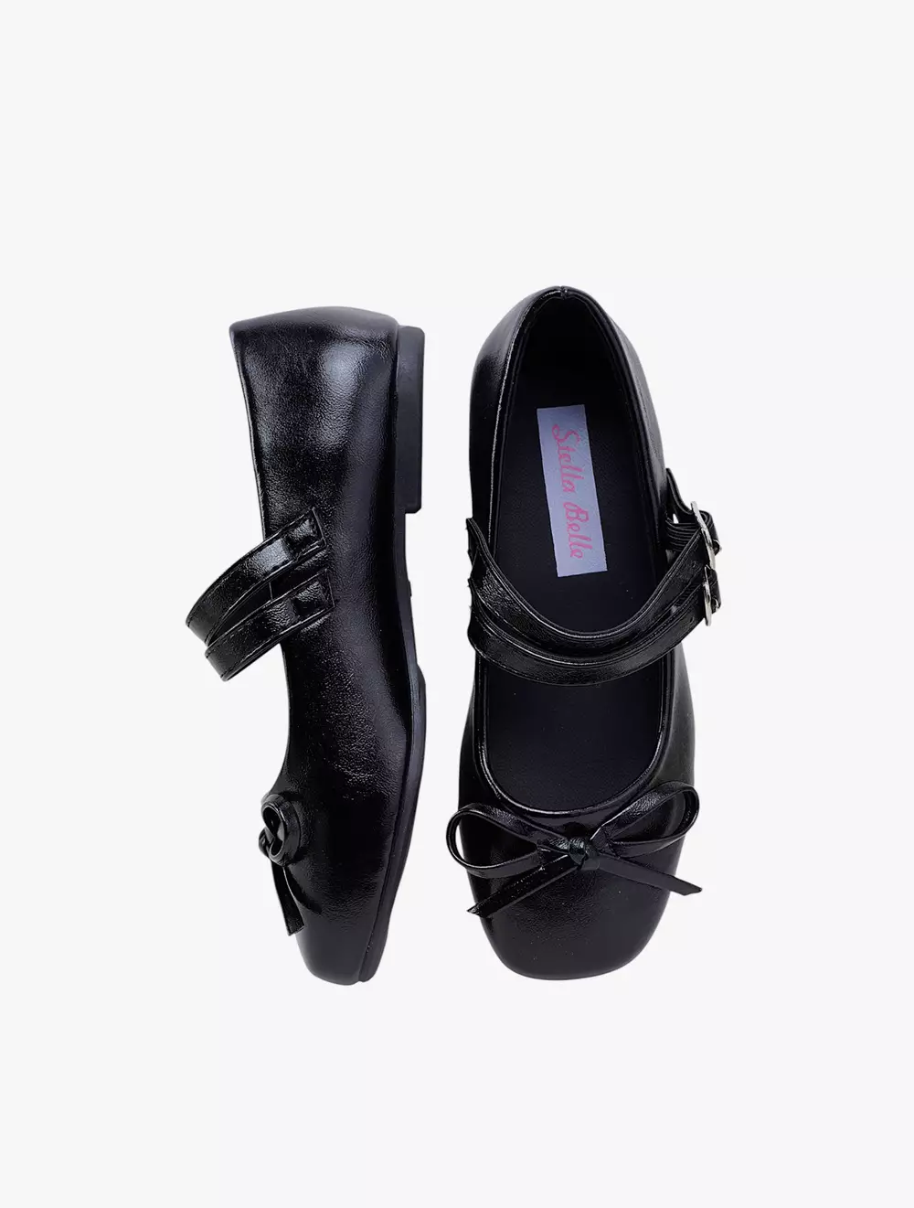 Payless Stella Belle Childrens Leica Toddler MJ Flats - Black_07