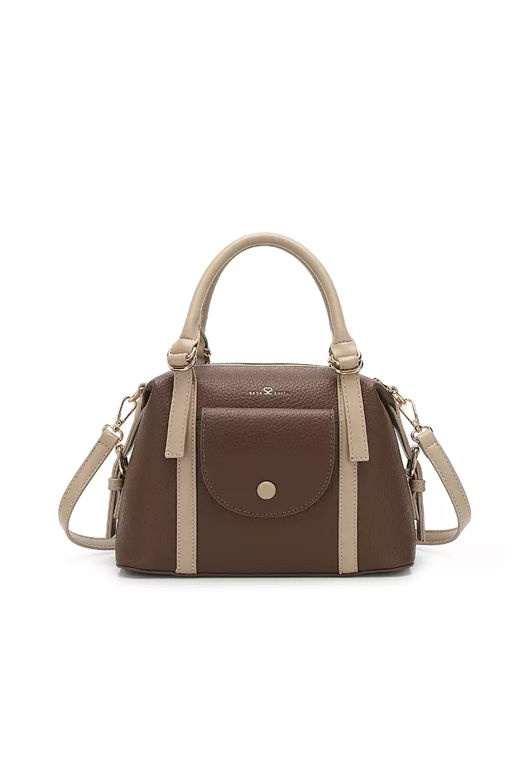 Women's Top Handle Bag / Sling Bag / Crossbody Bag / Shoulder Bag - Brown