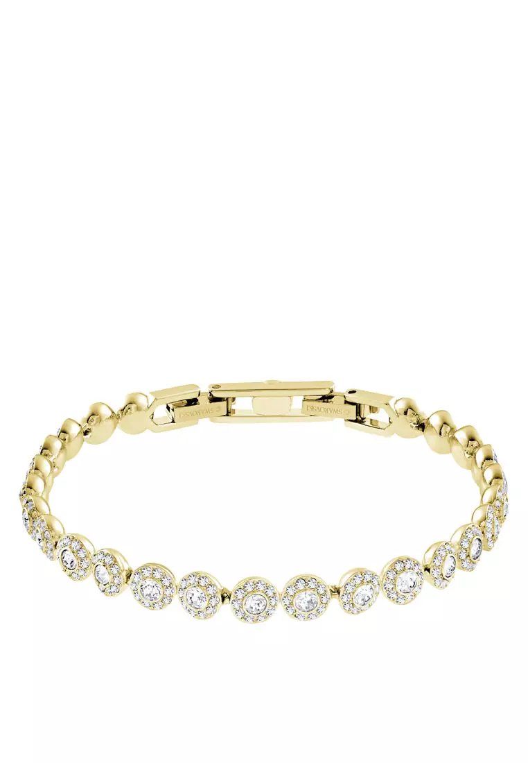 Gold swarovski bracelet new arrivals