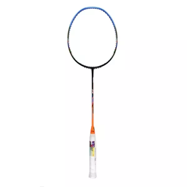 Li-Ning Badminton Racket Windstorm 72 Black/Blue/Orange - AYPR034-4 Free 2 Zipper+ String
