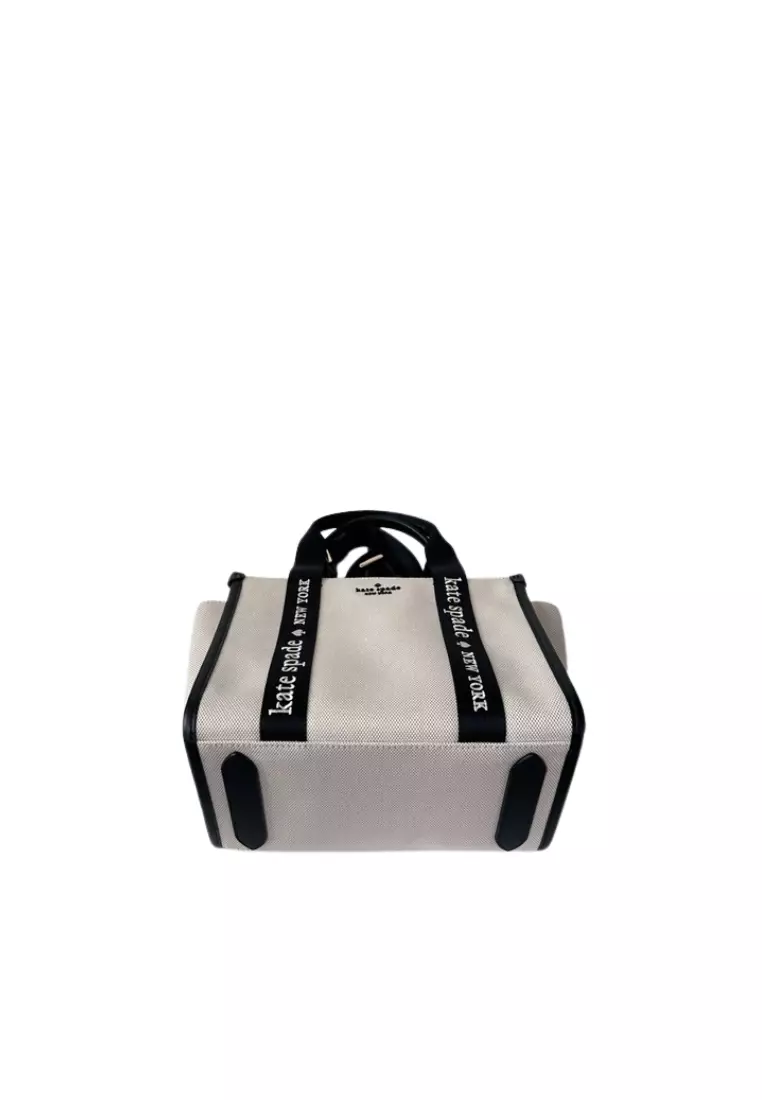 Kate Spade Kip Mini Canvas Tote Bag In Natural Multi KL062