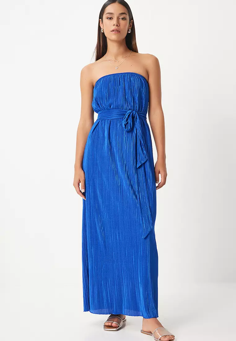 Pleated Maxi Dress