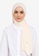 UMMA white Almas Basic Scarf in Oyster Cream 8A5E9AABAAD7F3GS_1