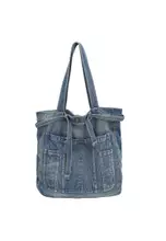 [ JEANS] Archive Denim Shoulder Bag ★人気★ Heavy Industrial Washing Large Denim Shoulder Bag – ARCANA
