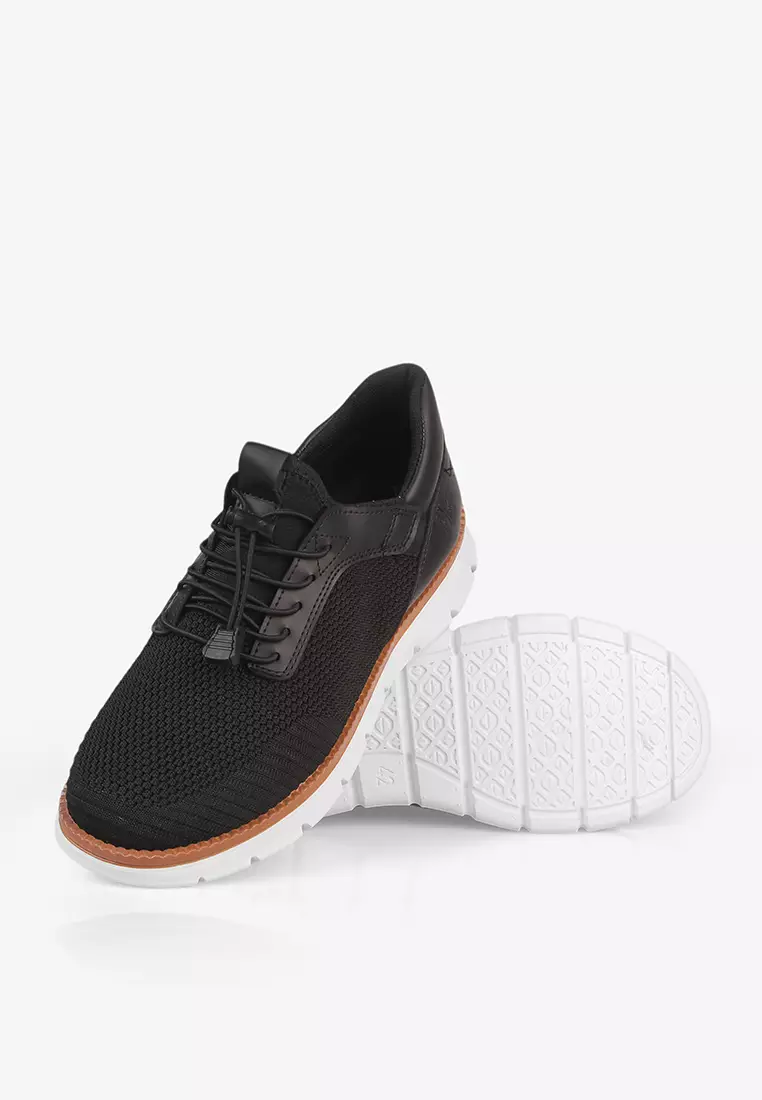Sneakers Pria Tali Slip On M.Jones Black