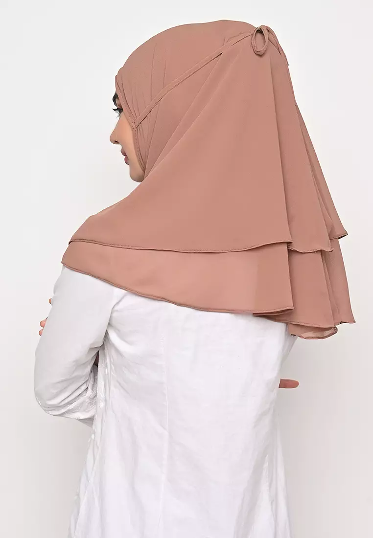 Bergo Alena Hijab Instant Rossybrown