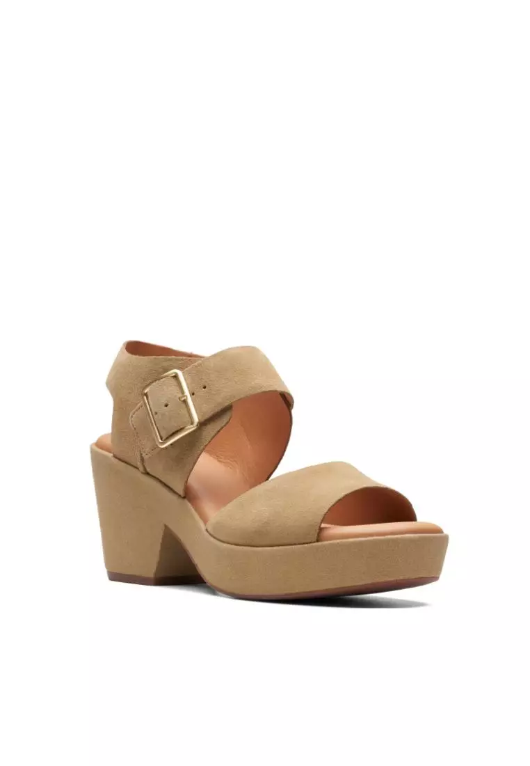 Buy Clarks Clarks KimmeiHi Strap Dark Sand Suede Womens Casual