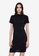 Urban Revivo black Lettuce Trim Neck Solid Dress B2C52AAA9745EFGS_1