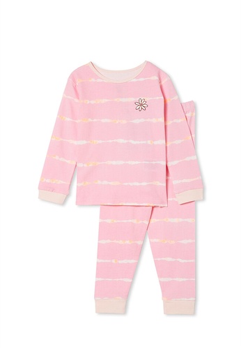 Cotton On Kids pink and multi Florence Long Sleeve Pyjama Set 7800EKA342859EGS_1