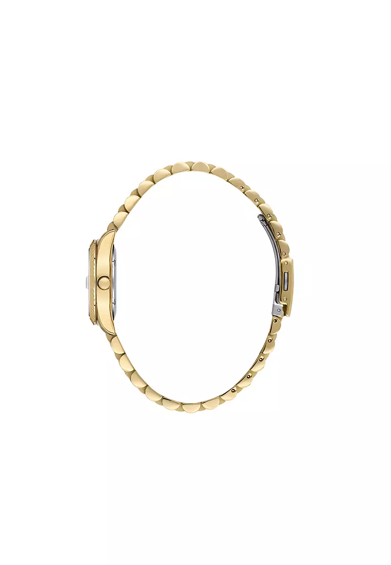 Women Analog Gold Stainless Steel Watch DK.6.14319-2