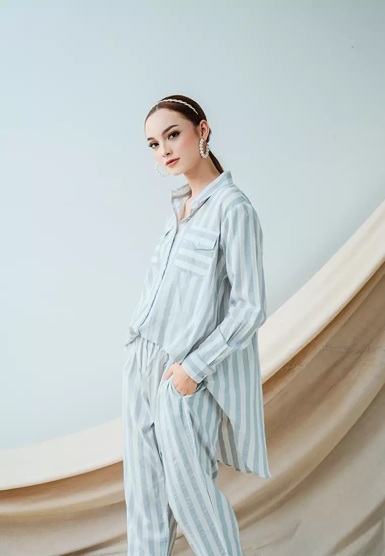 Setelan Atasan Bawahan CIQA SET - BABY BLUE 